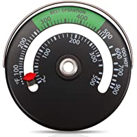 Los mejores  - Termómetro de Estufa Magnético Termómetro de Tubo de Estufa de Fuego Medidor para el Medidor de Temperatura del Horno de…